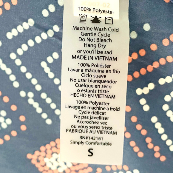 🍀 Lularoe Joy Mid Length Sleeveless Vest Women’s Size Small NEW - Picture 9 of 10